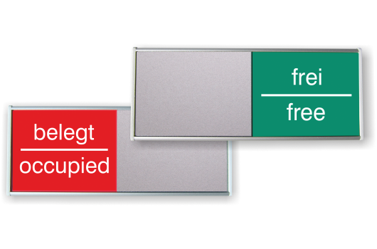 Produktbild von SEWACC Schiebe-Türschild 7×3 Cm – „Besetzt/Frei“ Aus PMMA – Selbstklebend Für Büro, WC & Konferenzräume