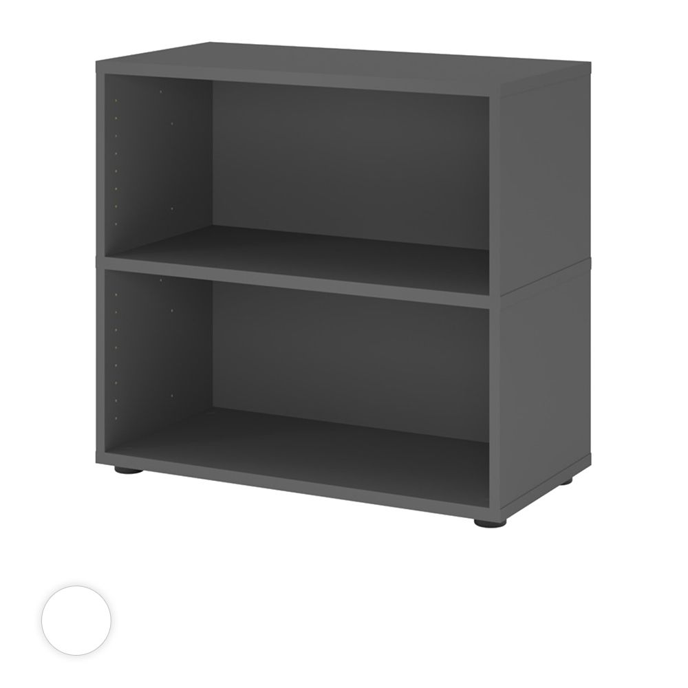 Hammerbacher Büroregal Easyline, Stellfüße, 2 OH, 80x40x74,6cm