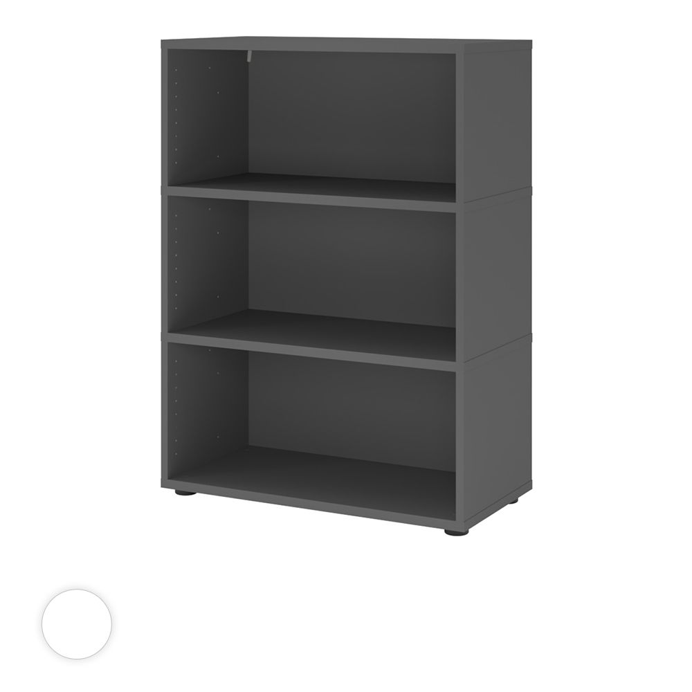 Hammerbacher Büroregal Easyline, Stellfüße, 3 OH, 80x40x109,8cm