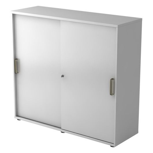 Hammerbacher Schiebetürenschrank Securoline, 3 OH, 120 x 40 x 110 cm, grau