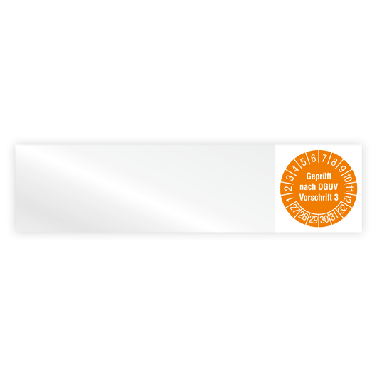 Kabelprüfplakette, Geprüft nach DGUV Vorschrift 3, Jahr 2027, Vinylfolie, versch. Ausführungen, Heft
