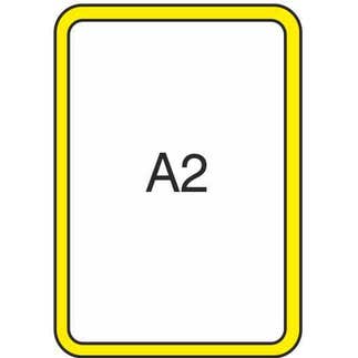 Kunststoffrahmen Standard DIN A2 gelb