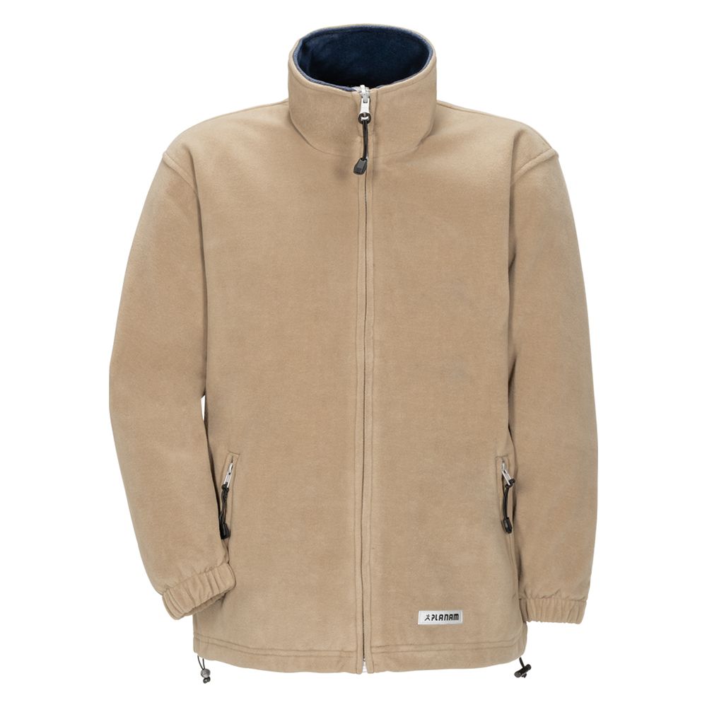 Planam Outdoor Stream Fleecejacke Herren, 0348, braun, Größe L