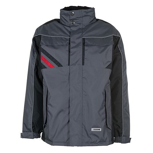 Planam Highline Outdoor Winterjacke, 2302, dunkelgrau, Größe 4XL