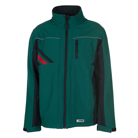 Planam Highline Outdoor Softshelljacke, 2385, grün/schwarz, Größe M