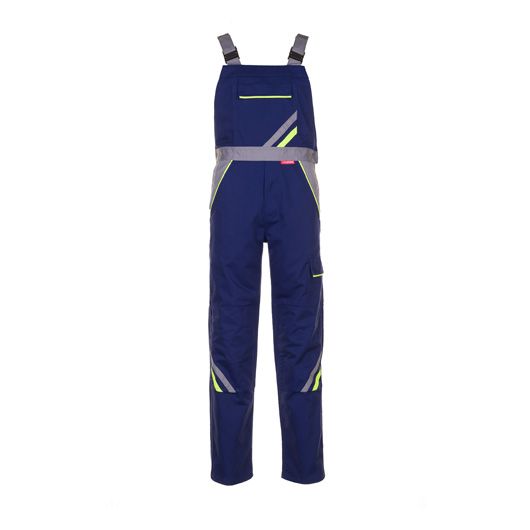 Planam Visline Latzhose, 2433, blau/gelb, Größe 27