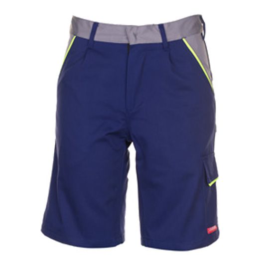 Planam Visline Shorts, 2473, blau/gelb, Größe XS - 4XL