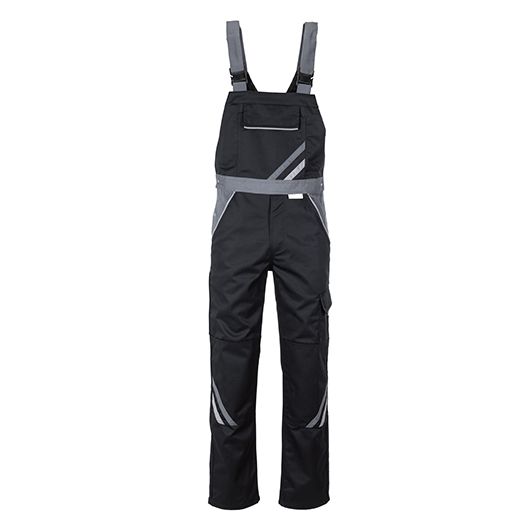 Planam Highline Latzhose Herren, 2712, schwarz/grau, Größe 67