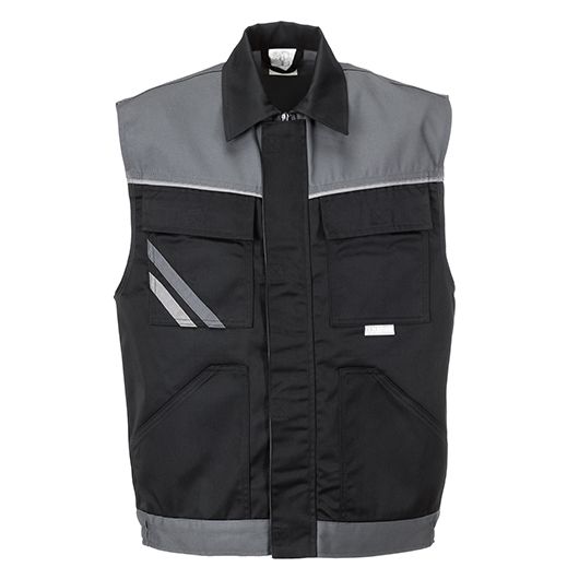 Planam Highline Weste, 2713, schwarz/grau, Größe S