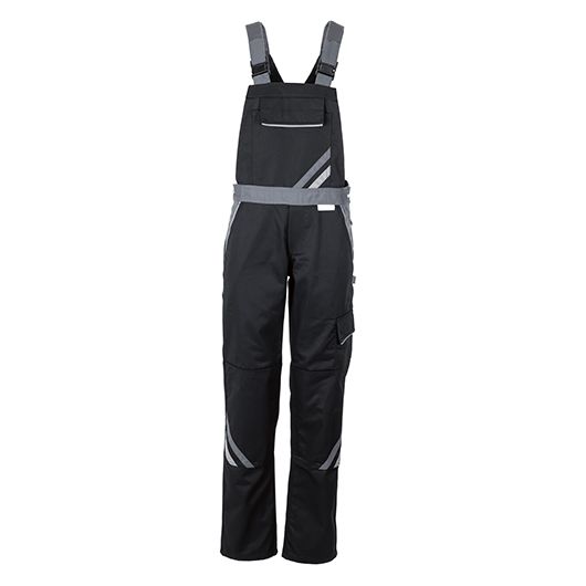 Planam Highline Latzhose Damen, 2719, schwarz/grau