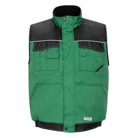 Planam Outdoor Dust Weste Herren, 3316, grün/schwarz
