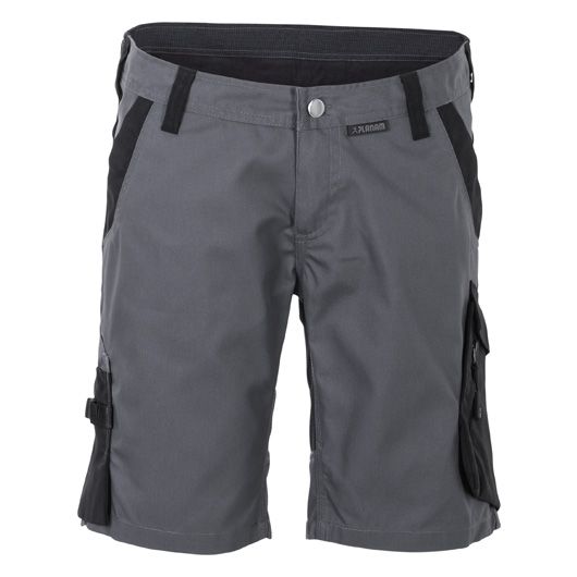 Planam Norit Shorts Damen, 6461, grau/schwarz, Größe XL