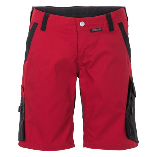 Planam Norit Shorts Damen, 6467, rot/schwarz, Größe 3XL