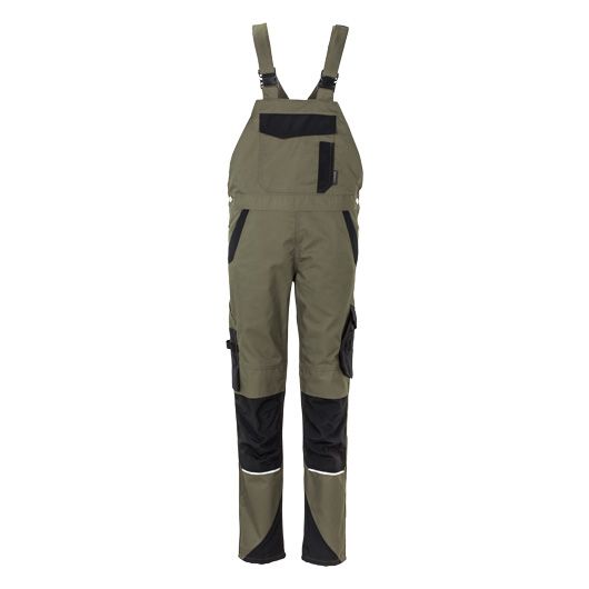 Planam Norit Latzhose Damen, 6535, oliv/schwarz, Größe 50