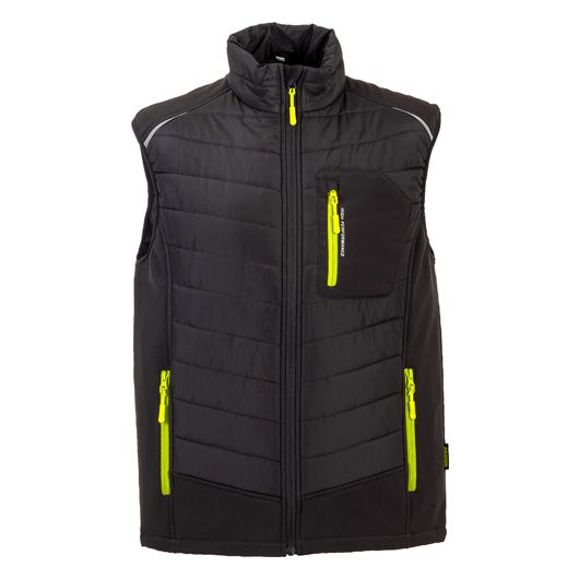 PLANAM Stretchline Winterweste Herren, 6690, schwarz