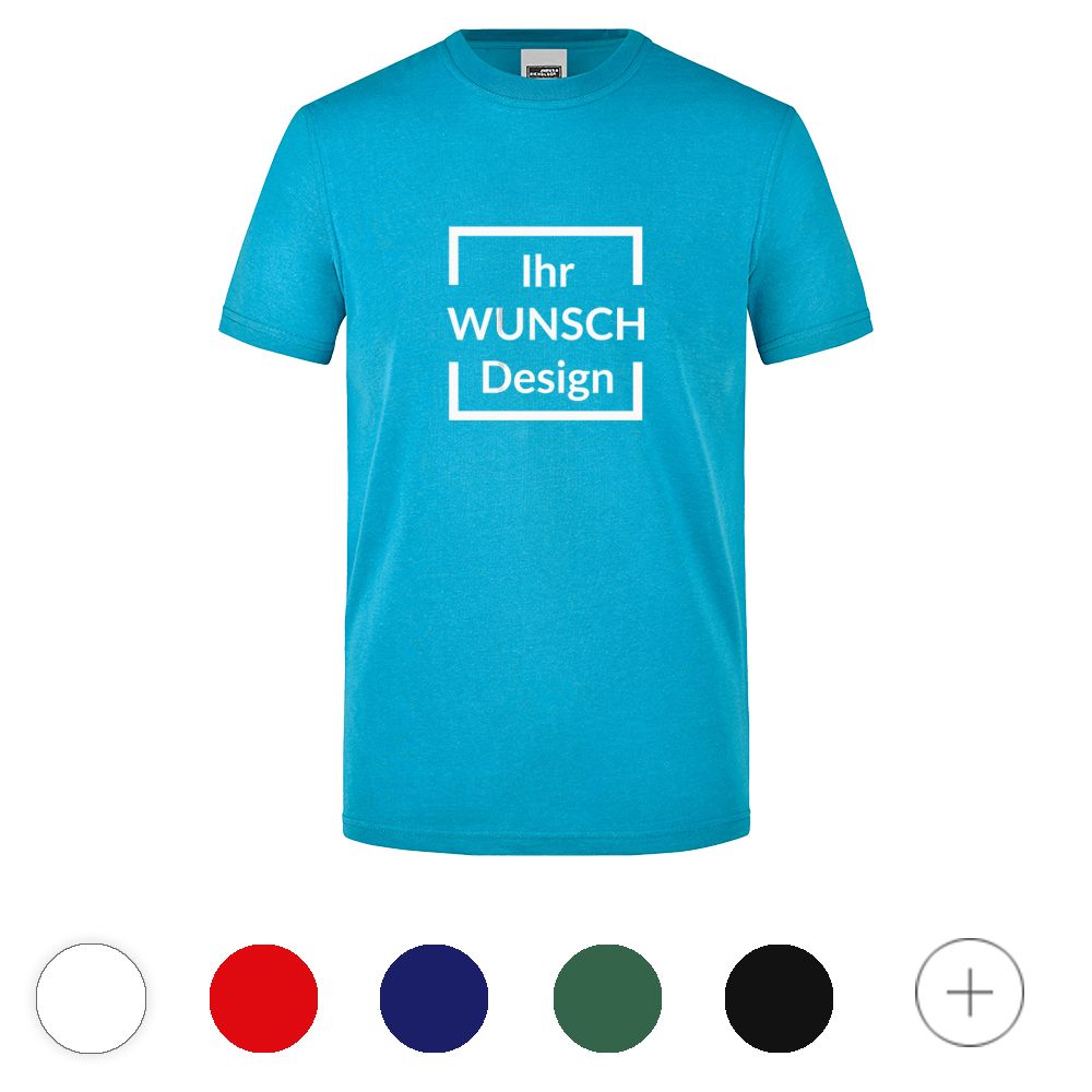 T-Shirt für Herren, Arbeitsshirt, Rundhals Ausschnitt, in verschiedenen Farben und Größen