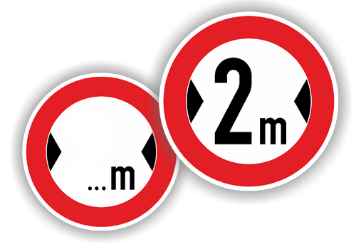 Signalétique.biz Verbotsschild Einfahrt Verboten – ⌀ 240 Mm, PVC 1 Mm, UV-beständig, Für Innen Und Außen