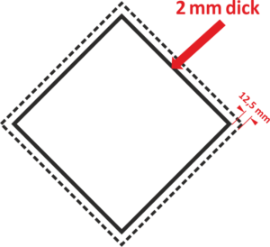 Gefahrzettel/Placard gr&ouml;&szlig;ere Ma&szlig;e