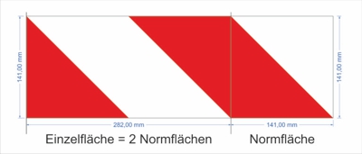 Warnmarkierung für Fahrzeuge