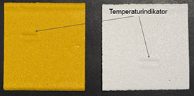 Einkerbungen als Temperaturindikatoren