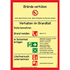 Sicherheitsaushang Brände verhüten (ohne Handfeuermelder)
