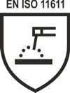 Piktogramm - EN ISO 11611 Schutz beim Schweißen und verwandte Arbeitsweisen