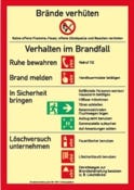 Sicherheitsaushang Brände verhüten (mit Handfeuermelder)