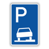 Richtzeichen - Parken auf Gehwegen