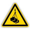 Warnschild - Schwebende Last