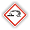 Gefahrstoffkennzeichen - GHS05 - Ätzwirkung