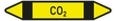 Rohrleitungskennzeichen CO2 nach DIN 2403, 